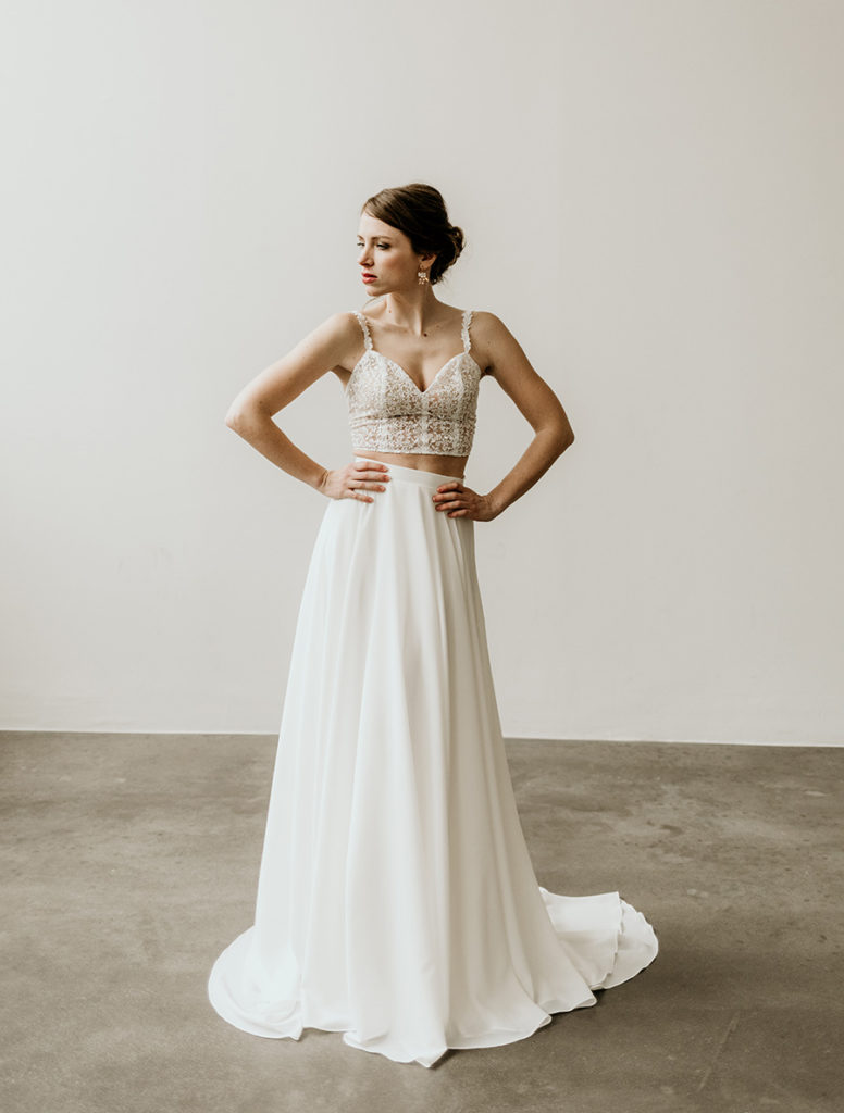 Brautkleid Zweiteiler Heidi