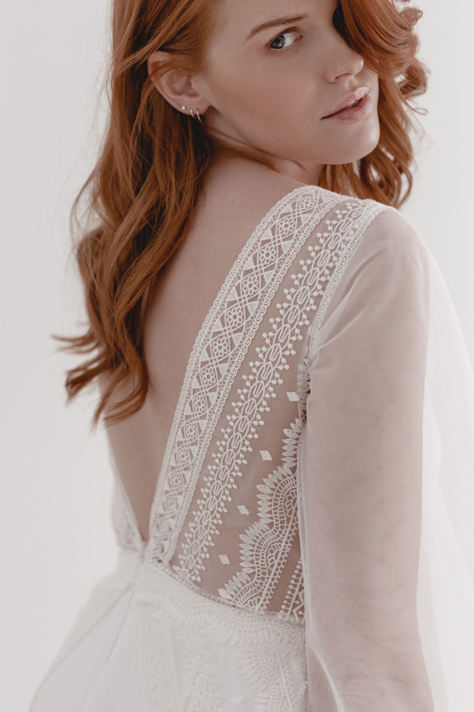 Brautkleid Detail Rückansicht